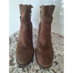 Paul Green  brown suede heel ankle boots‎ size 5,5/ 8 US
